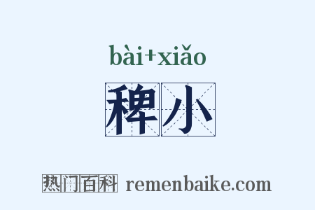 稗小是什么意思的图片